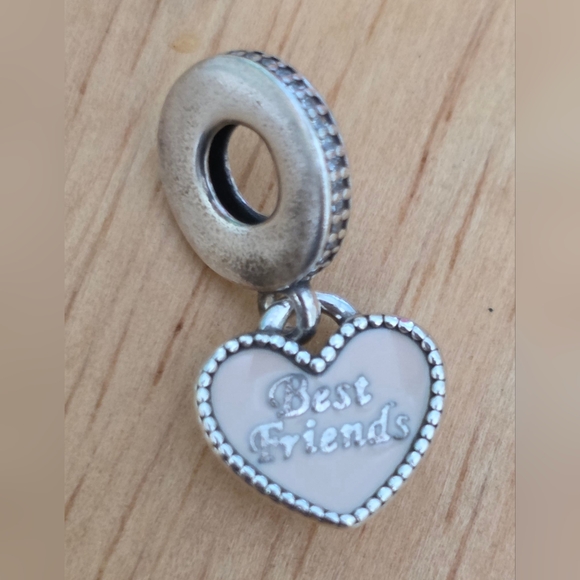 PANDORA BEST FRIENDS ALWAYS THERE CHARM FOR PANDORA BRACELET 925 ALE - Picture 1 of 3